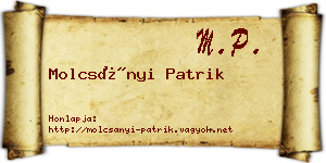 Molcsányi Patrik névjegykártya